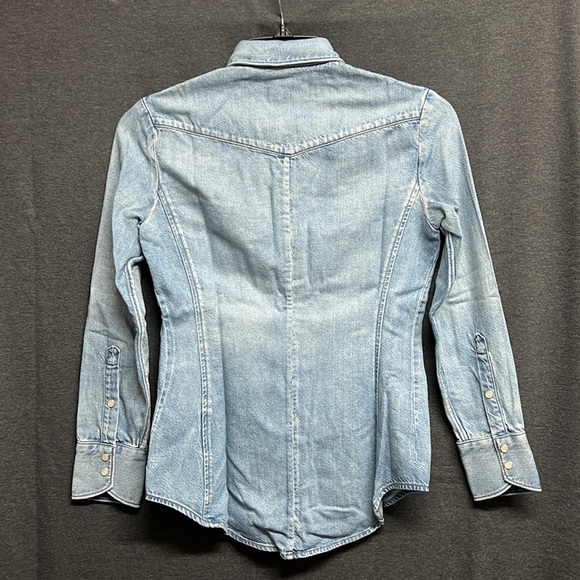 NWT -  Rag & Bone Women's Wyatt Shirt in Vintage Blue - Size XS - Picture 11 of 13